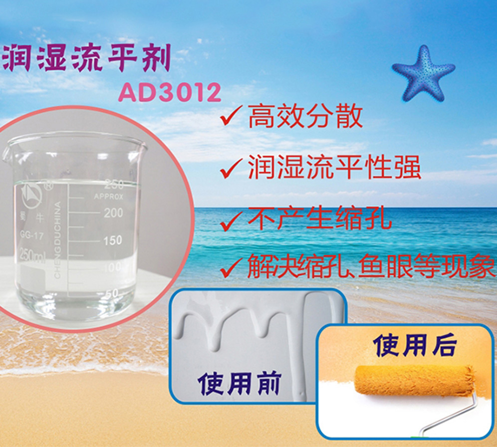潤濕流平劑解決涂料潤濕、流平、解決縮孔魚眼現(xiàn)象的原理